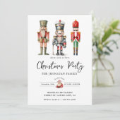 Christmas Nutcracker Isolated Kaart (Staand voorkant)