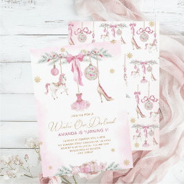 Christmas Nutcracker One DerLand pink ballet baby  Kaart