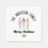 Christmas Nutcracker Pastel Personalized Name Servet (Voorkant)