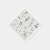 Christmas Nutcracker Pattern Waterverf Servet (Hoek)