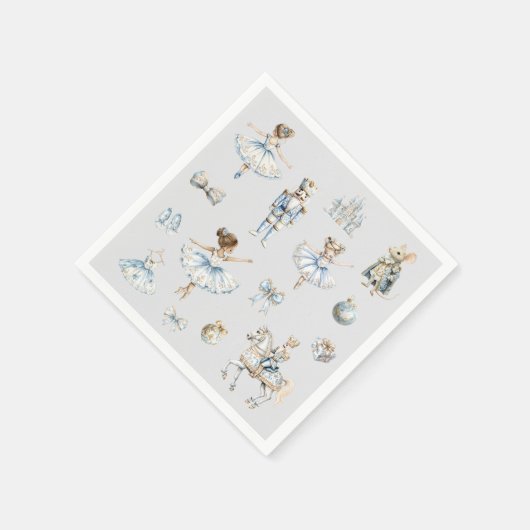 Christmas Nutcracker Pattern Waterverf Servet (Hoek)