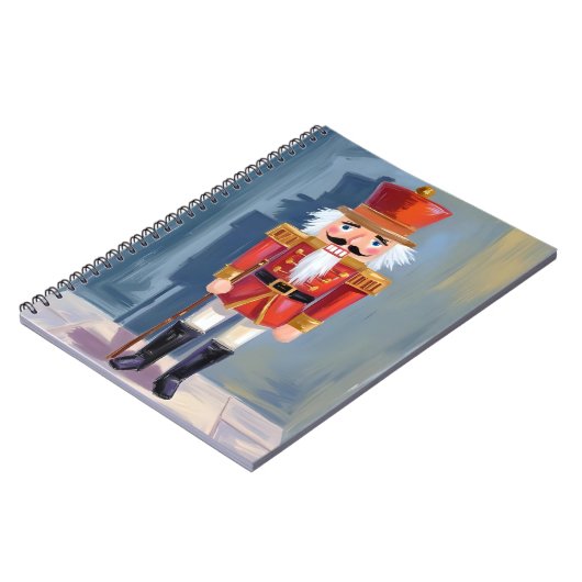 Christmas Nutcracker | Red Soldier Watercolor Notitieboek (Linkerzijde)