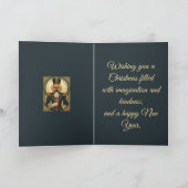 Christmas Nutcracker Soldier Art Nouveau Vintage S Kaart (Binnen)