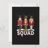 Christmas Nutcracker Squad Ballet Dance Funny Holi Kaart (Voorkant)