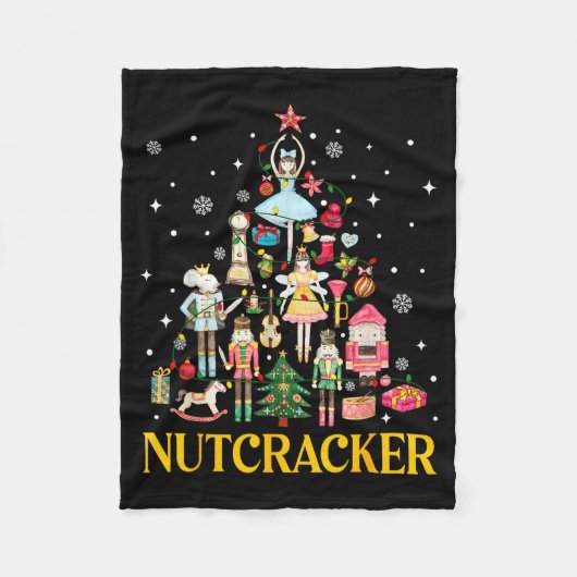 Christmas Nutcracker Squad Ballet Dance Women Kid Fleece Deken (Voorkant)