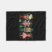 Christmas Nutcracker Squad Ballet Dance Women Kid  Fleece Deken (Voorkant (Horizontaal))