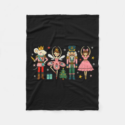 Christmas Nutcracker Squad Ballet Dance Women Kid  Fleece Deken (Voorkant)
