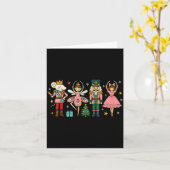 Christmas Nutcracker Squad Ballet Dance Women Kid  Kaart (Gele Bloem)