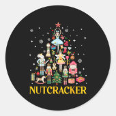 Christmas Nutcracker Squad Ballet Dance Women Kid  Ronde Sticker (Voorkant)