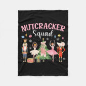 Christmas Nutcracker Squad Ballet Dance Women Kids Fleece Deken (Voorkant)