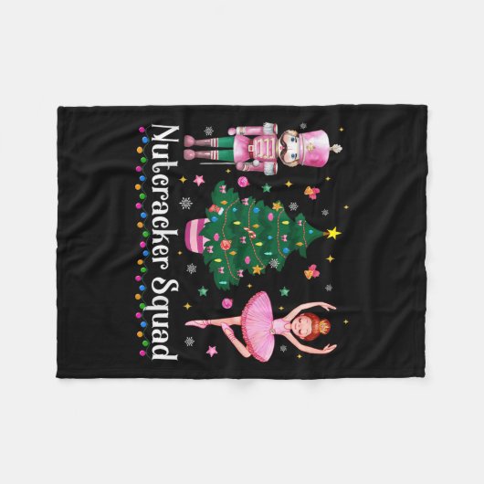 Christmas Nutcracker Squad Ballet Dance Women Kids Fleece Deken (Voorkant (Horizontaal))