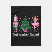 Christmas Nutcracker Squad Ballet Dance Women Kids Fleece Deken (Voorkant)