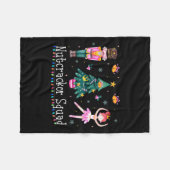 Christmas Nutcracker Squad Ballet Dance Women Kids Fleece Deken (Voorkant (Horizontaal))
