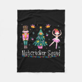 Christmas Nutcracker Squad Ballet Dance Women Kids Fleece Deken (Voorkant)