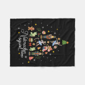 Christmas Nutcracker Squad Ballet Dance Women Kids Fleece Deken (Voorkant (Horizontaal))