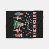 Christmas Nutcracker Squad Ballet Dance Women Kids Fleece Deken (Voorkant (Horizontaal))
