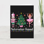 Christmas Nutcracker Squad Ballet Dance Women Kids Kaart (Voorkant)