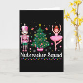 Christmas Nutcracker Squad Ballet Dance Women Kids Kaart (Gele Bloem)