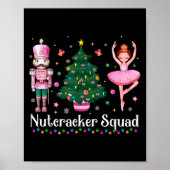 Christmas Nutcracker Squad Ballet Dance Women Kids Poster (Voorkant)