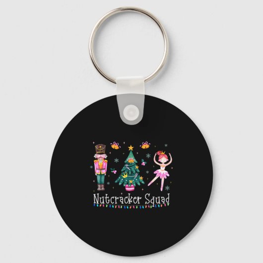 Christmas Nutcracker Squad Ballet Dance Women Kids Sleutelhanger (Voorkant)