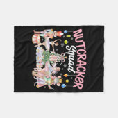 Christmas Nutcracker Squad Ballet Family Matching Fleece Deken (Voorkant (Horizontaal))