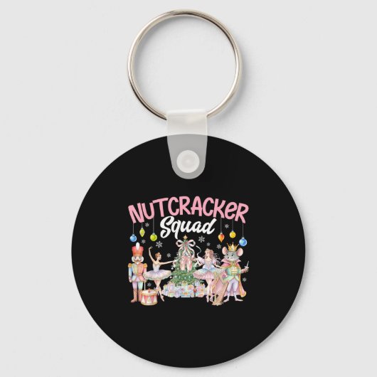 Christmas Nutcracker Squad Ballet Family Matching Sleutelhanger (Voorkant)