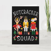 Christmas Nutcracker Squad Byllet Dance Women Kids Kaart (Voorkant)