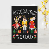 Christmas Nutcracker Squad Byllet Dance Women Kids Kaart (Gele Bloem)