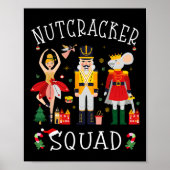 Christmas Nutcracker Squad Byllet Dance Women Kids Poster (Voorkant)