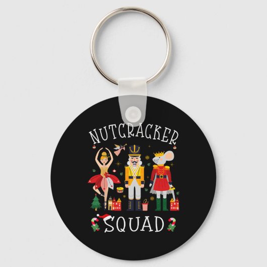 Christmas Nutcracker Squad Byllet Dance Women Kids Sleutelhanger (Voorkant)