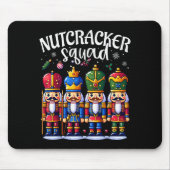 Christmas Nutcracker Squad Pajama Winter Holiday T Muismat (Voorkant)
