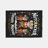 Christmas Nutcracker Team Mouse Funny Soldier Xmas Fleece Deken (Voorkant (Horizontaal))