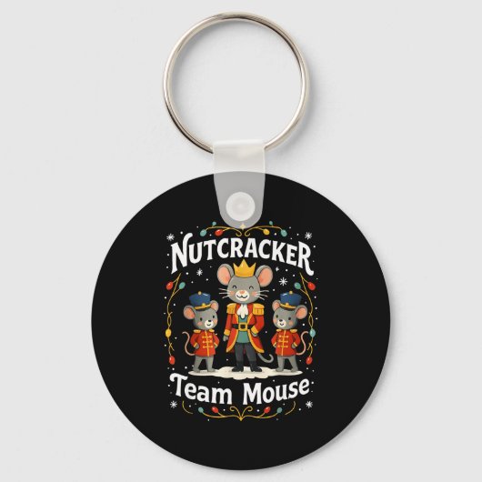 Christmas Nutcracker Team Mouse Funny Soldier Xmas Sleutelhanger (Voorkant)
