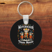 Christmas Nutcracker Team Mouse Funny Soldier Xmas Sleutelhanger (Voorkant)
