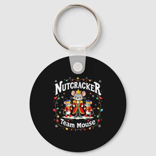 Christmas Nutcracker Team Mouse Funny Soldier Xmas Sleutelhanger (Voorkant)