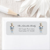 Christmas Nutcracker Waterverf Retouradres Etiket (Insitu)