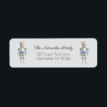 Christmas Nutcracker Waterverf Retouradres Etiket<br><div class="desc">Deze moderne en elegante notenkraker retour adreslabels zijn perfect voor al uw verzendbehoeften. U kunt dit ontwerp personaliseren door te klikken op "Deze sjabloon personaliseren" of als u het lettertype, de achtergrondkleuren wilt wijzigen of de ontwerpelementen op een andere manier wilt rangschikken, kunt u klikken op "Bewerken met de ontwerptool"....</div>