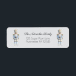 Christmas Nutcracker Waterverf Retouradres Etiket<br><div class="desc">Deze moderne en elegante notenkraker retour adreslabels zijn perfect voor al uw verzendbehoeften. U kunt dit ontwerp personaliseren door te klikken op "Deze sjabloon personaliseren" of als u het lettertype, de achtergrondkleuren wilt wijzigen of de ontwerpelementen op een andere manier wilt rangschikken, kunt u klikken op "Bewerken met de ontwerptool"....</div>