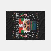 Christmas Nutcracker Whats Crackin Funny Xmas Men Fleece Deken (Voorkant (Horizontaal))