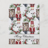 Christmas nutcrackers and lanterns briefkaart (Voorkant)