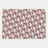 Christmas nutcrackers and lanterns inpakpapier vel (Voorkant 2)