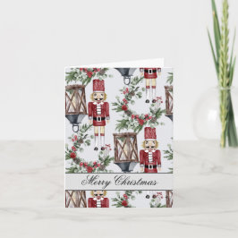 Christmas nutcrackers and lanterns kaart