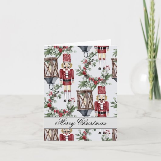 Christmas nutcrackers and lanterns kaart (Voorkant)
