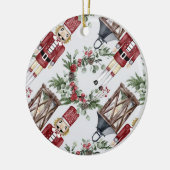 Christmas nutcrackers and lanterns keramisch ornament (Links)