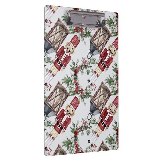 Christmas nutcrackers and lanterns klembord (Rechts)