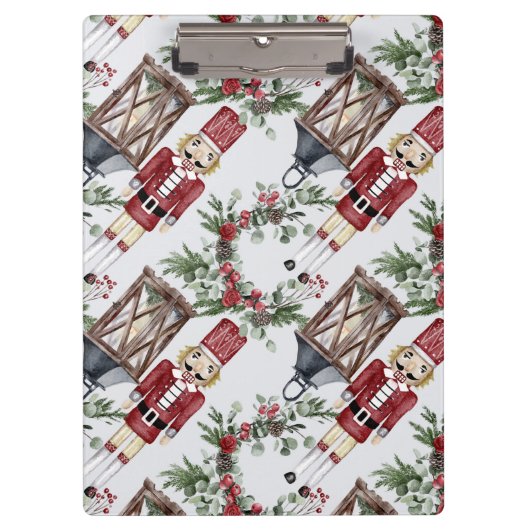 Christmas nutcrackers and lanterns klembord (Voorkant)