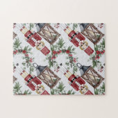 Christmas nutcrackers and lanterns legpuzzel (Horizontaal)