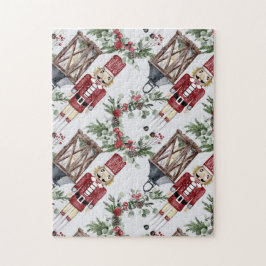 Christmas nutcrackers and lanterns legpuzzel