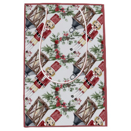 Christmas nutcrackers and lanterns medium cadeauzakje