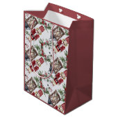 Christmas nutcrackers and lanterns medium cadeauzakje (Achterkant Gekanteld)